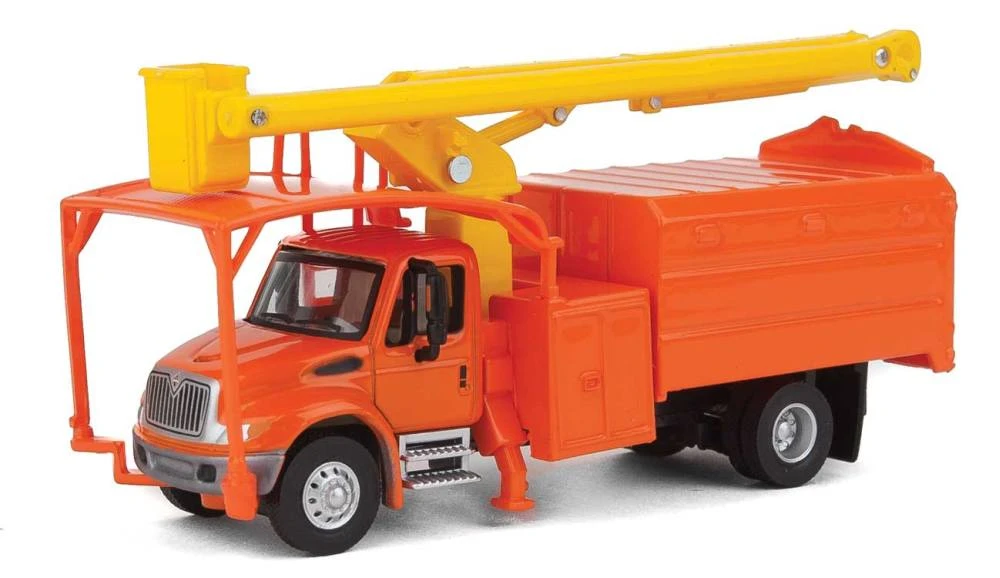Walthers SceneMaster International? 4300 2-Axle Truck With Tree Trimmer Body - Assembled -- Orange 1 Walthers SceneMaster International? 4300 2-Axle Truck With Tree Trimmer Body - Assembled -- Orange