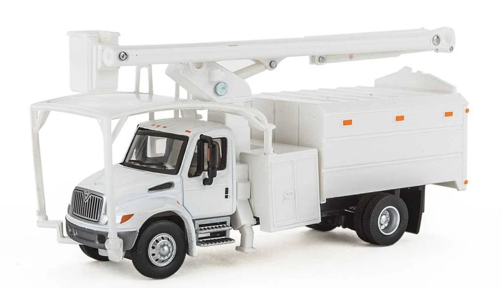 Walthers SceneMaster International? 4300 2-Axle Truck With Tree Trimmer Body - Assembled -- White