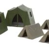 Walthers SceneMaster Camping Tents -- 4 Small, 2 Large - HO