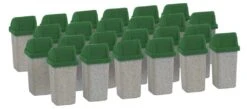 Walthers SceneMaster Modern Trash Cans -- Pkg(24)