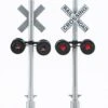 Walthers SceneMaster Crossing Flashers W/Relay Box -- Set Of 2 Working Signals (Use With #949-4359