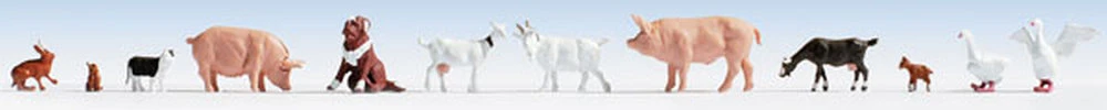 Walthers SceneMaster Farmhouse Animals - HO 1 Walthers SceneMaster Farmhouse Animals - HO