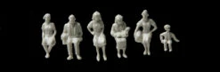 Walthers SceneMaster Sitting Figures -- Unpainted Pkg(72) - HO
