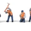 Walthers SceneMaster Railroad Track Workers Set 1 -- Pkg(6) - HO