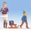 Walthers SceneMaster Holiday Shoppers -- 6 Figures In Winter Clothes - HO
