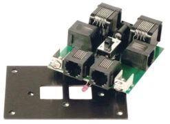 NCE UTP-CAT5 Fascia Panel With 2 CAT RJ45 Sockets On Back